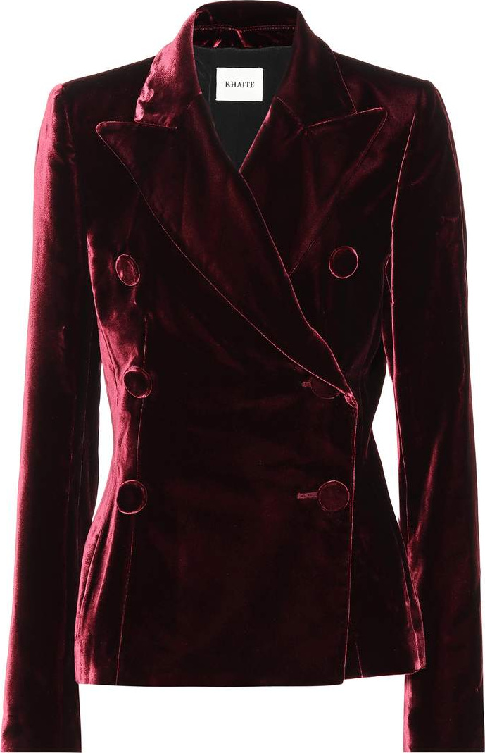 Khaite The Cathy velvet blazer