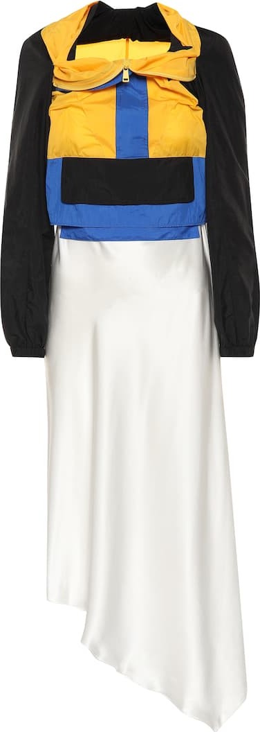 Maison Margiela Hybrid silk dress
