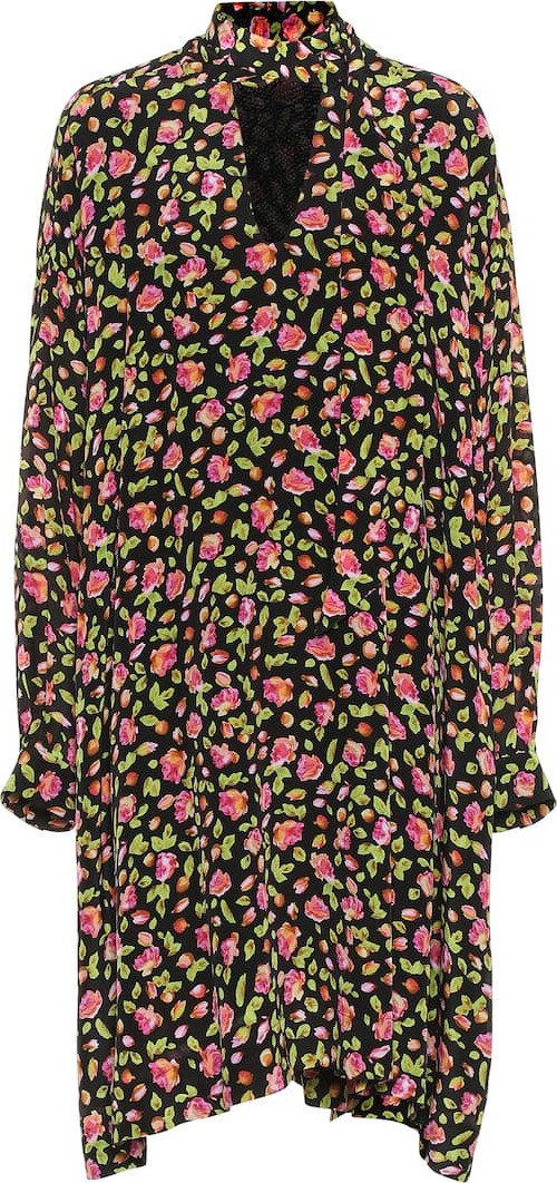 Balenciaga Floral silk dress