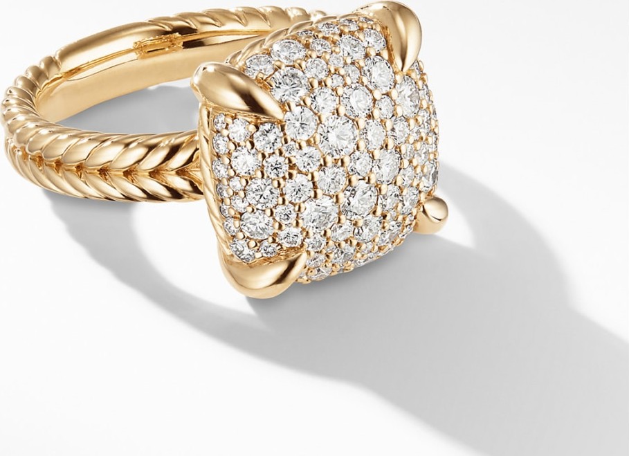 David Yurman Chatelaine<sup>® 18K Yellow Gold Ring with Diamonds