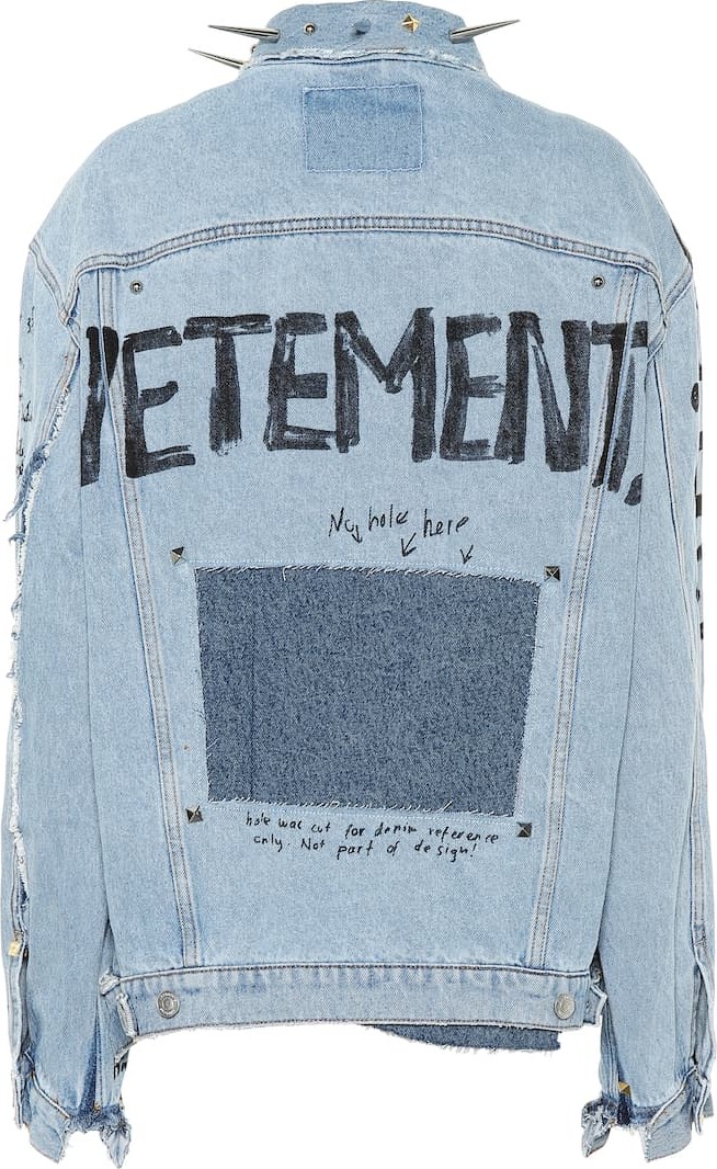 Vetements Embellished denim jacket