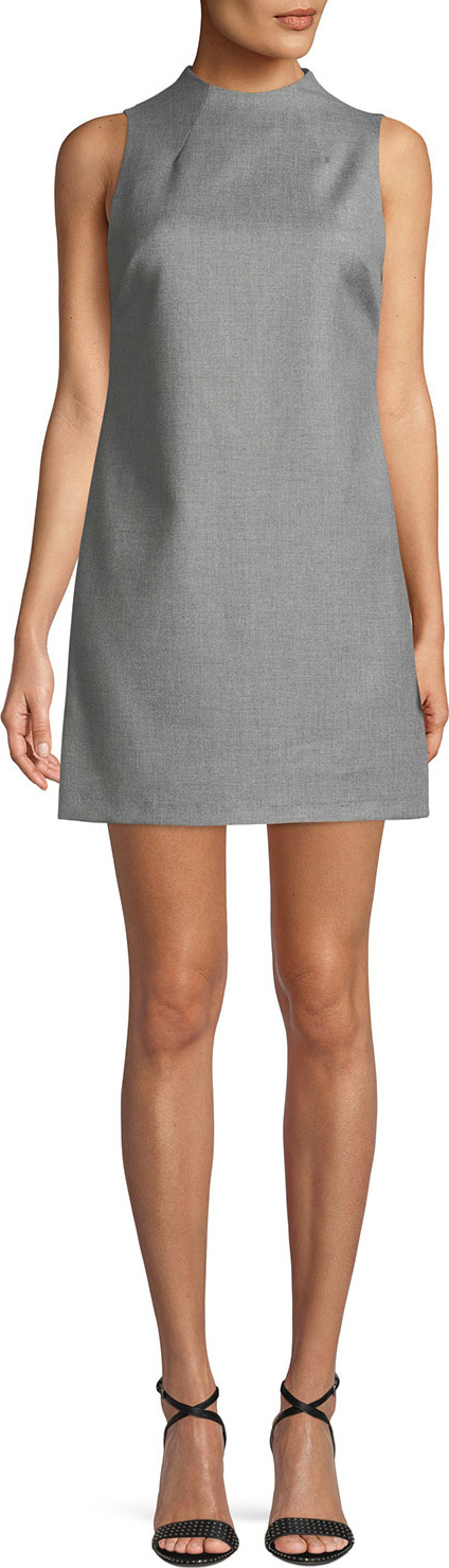 Alice + Olivia Coley Sleeveless Mock-Neck Mini Dress