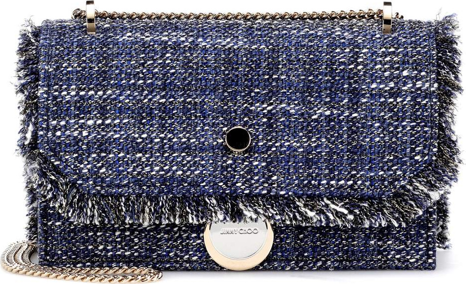 Jimmy Choo Finley bouclé shoulder bag