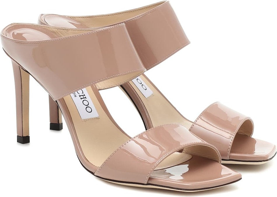 Jimmy Choo Hira 85 patent leather sandals
