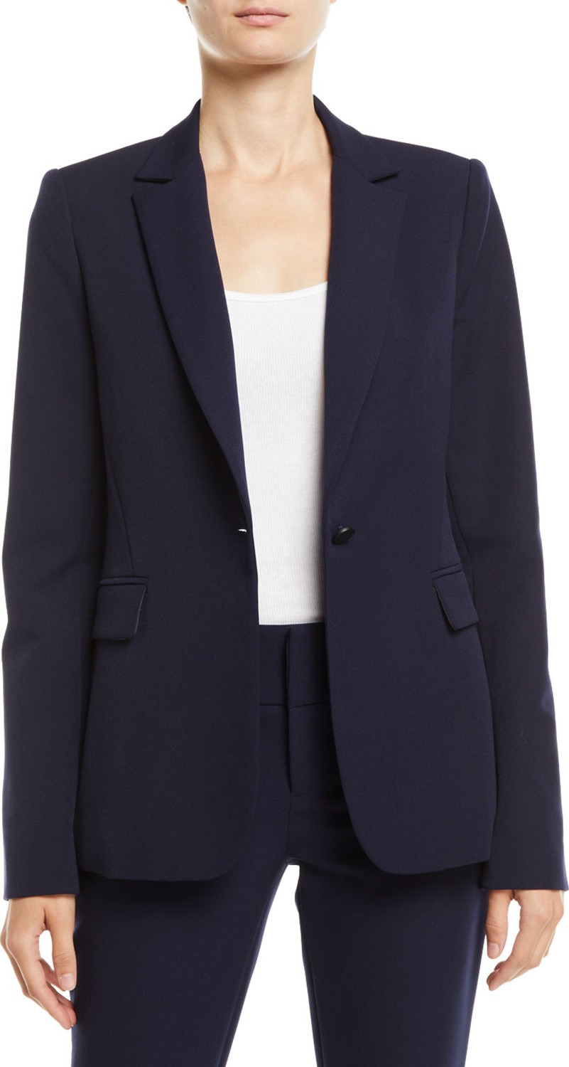 Alice + Olivia Macey Notch-Collar Blazer