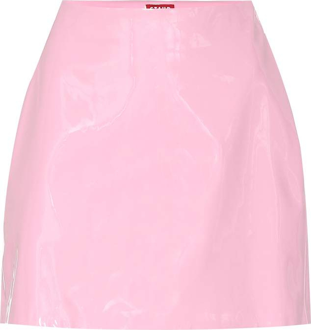 Staud Murray faux-leather miniskirt