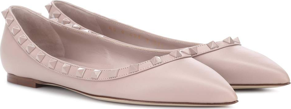 Valentino Valentino Garavani Rockstud leather ballerinas