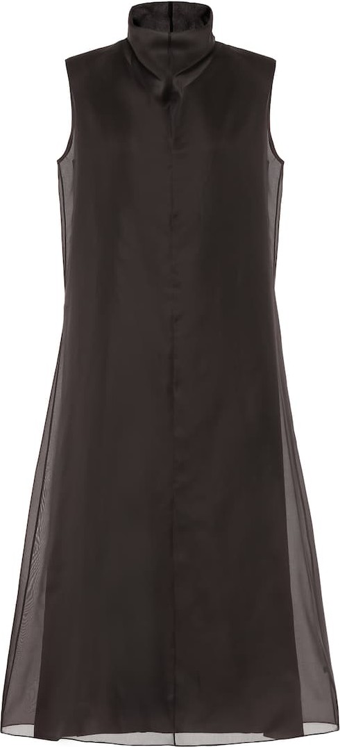 THE ROW Virginia silk midi dress