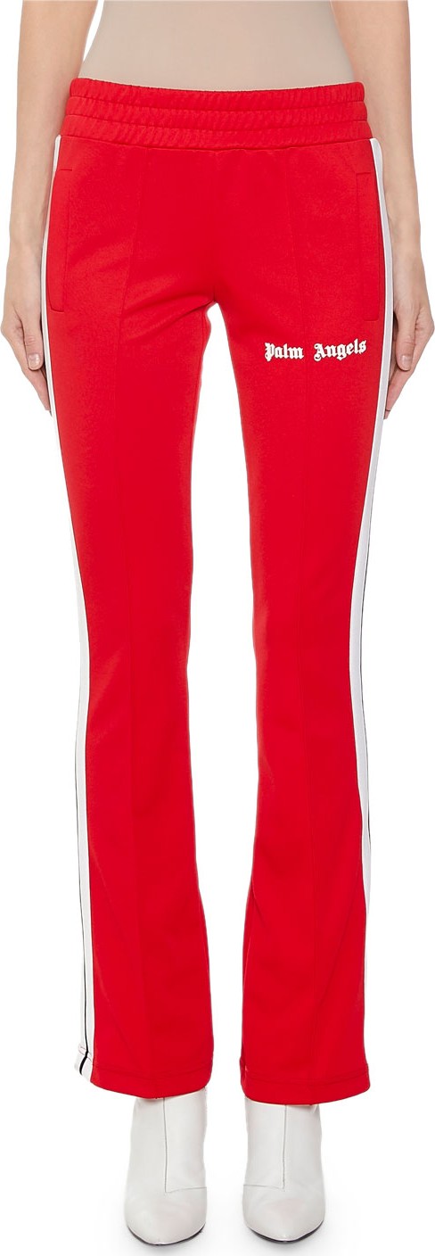 Palm Angels Side-Striped Skinny Logo Track Pants