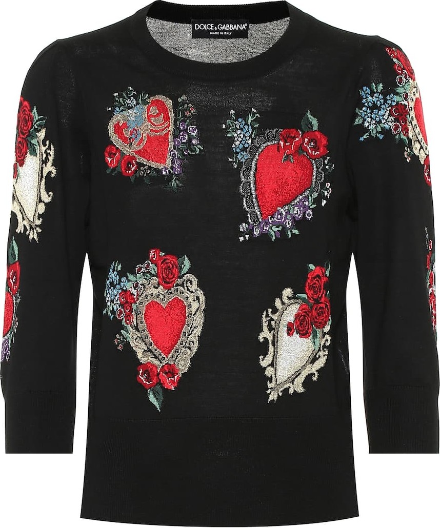 Dolce & Gabbana Intarsia wool-blend sweater