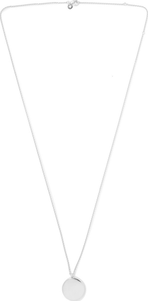 Tom Wood Medallion Polished Sterling Silver Necklace