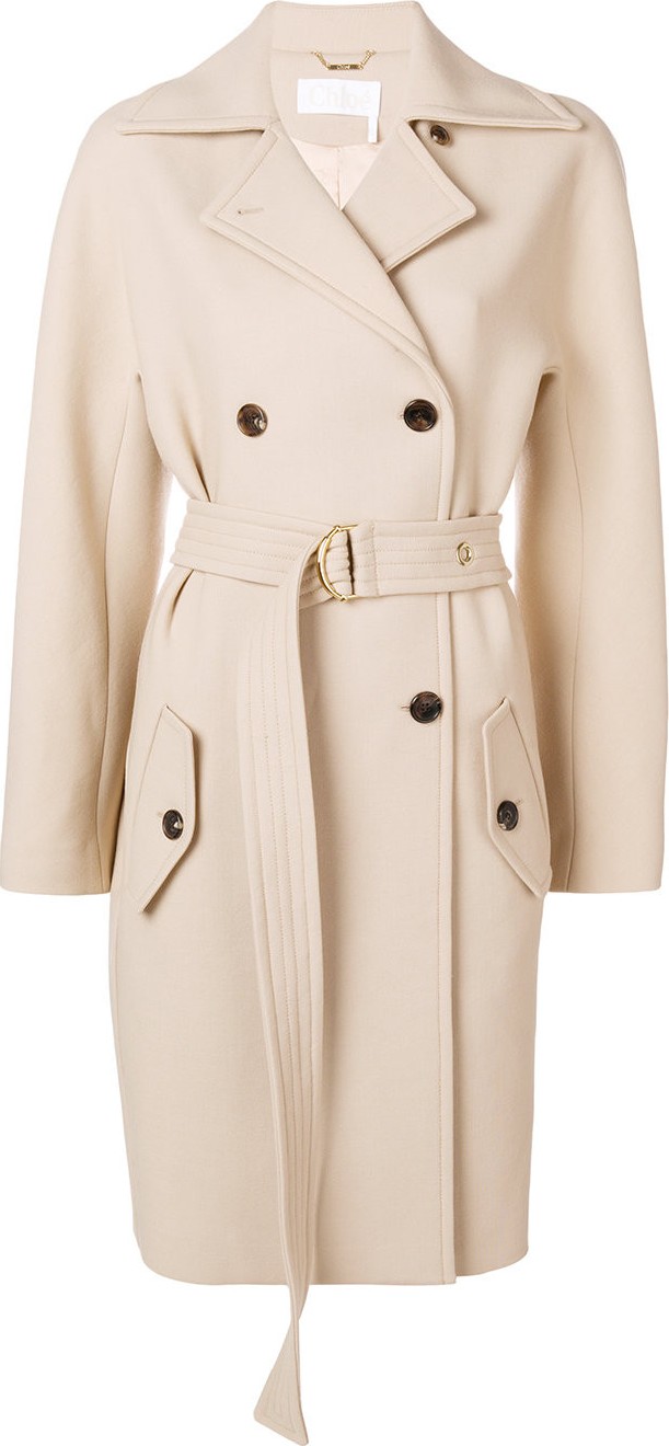 Chloe Belted double-breast coat