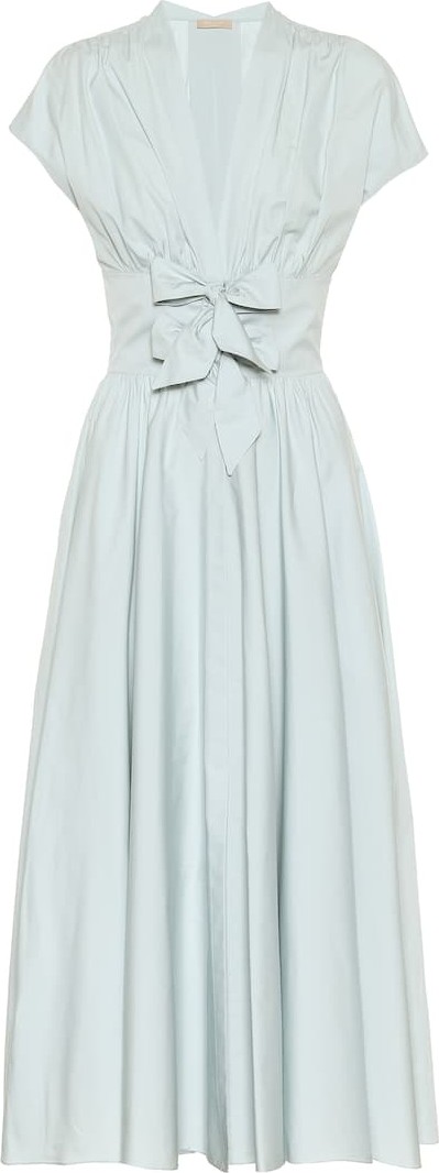 Alaïa Cotton-poplin midi dress