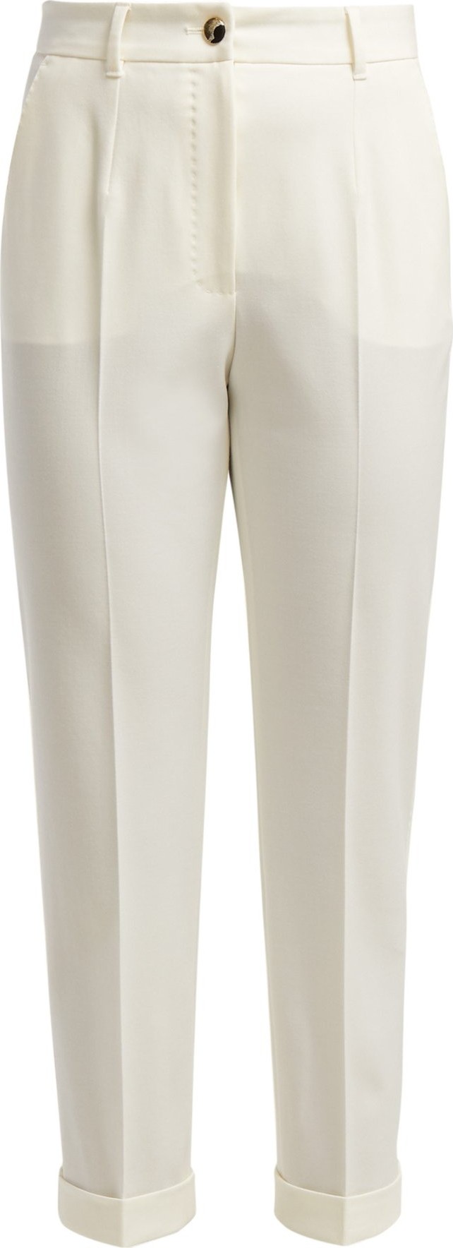 Dolce & Gabbana High-rise wool-blend cropped trousers