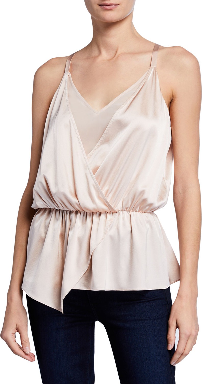 Ramy Brook Marisa Faux-Wrap Blouse