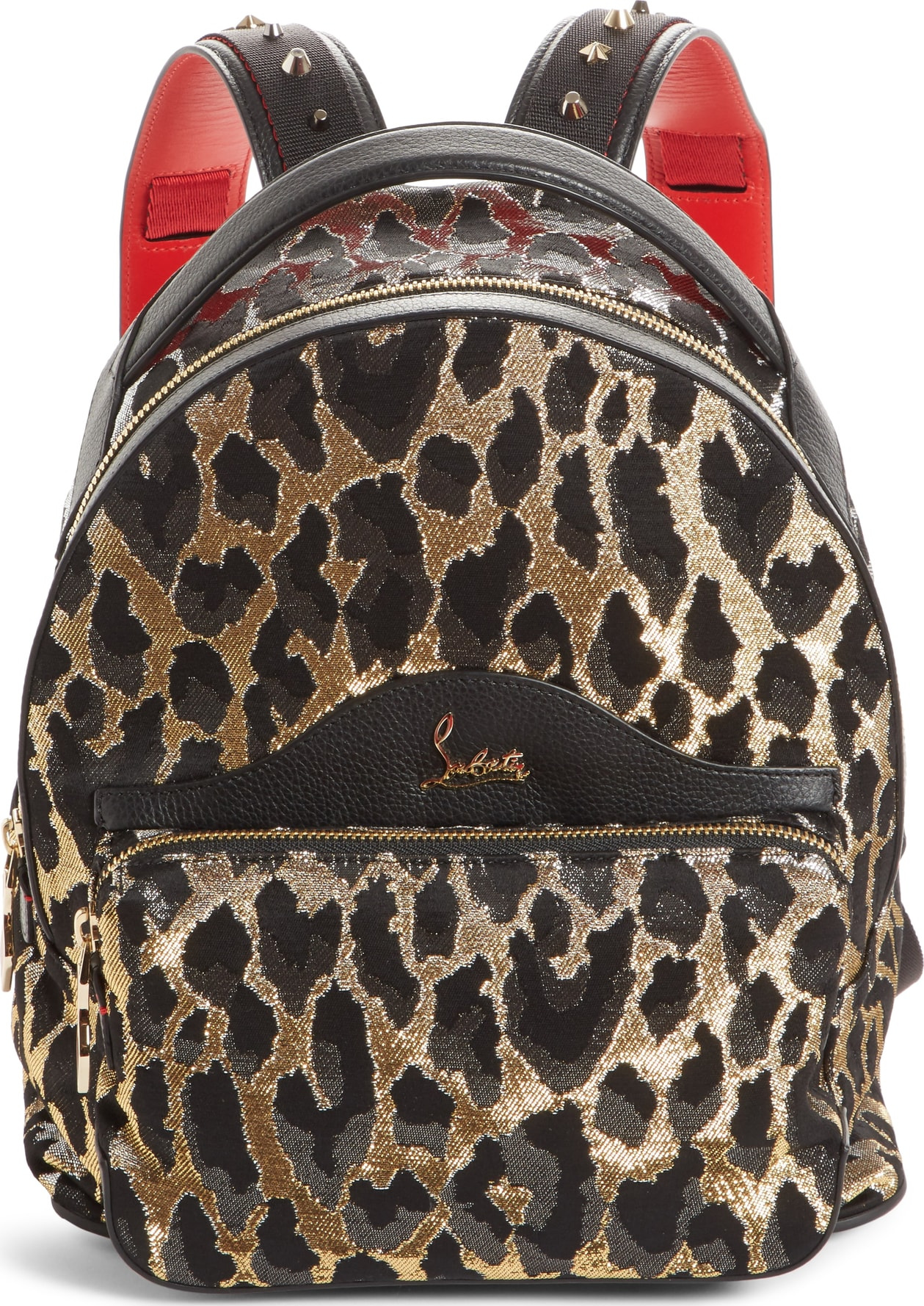 Christian Louboutin Small Backloubi Metallic Print Backpack