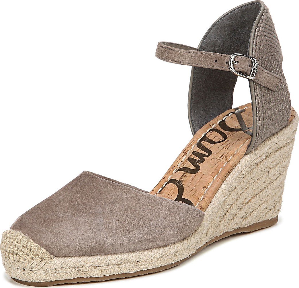 Sam Edelman Payton Suede Wedge Espadrilles, Taupe