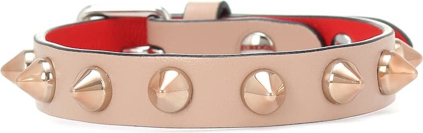 Christian Louboutin Loubilink studded leather bracelet