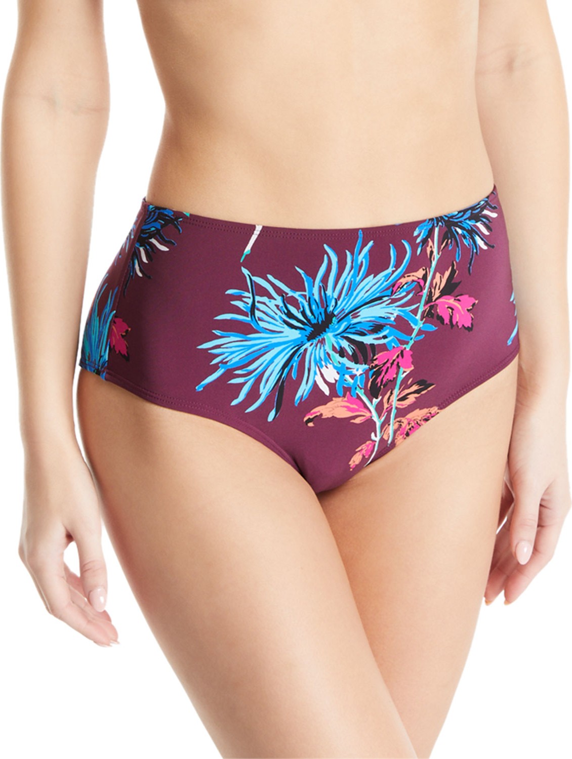DIANE von FURSTENBERG New Cheeky High-Waisted Floral Swim Bottoms