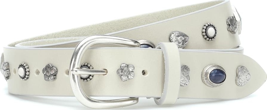 Isabel Marant Luke embellished leather belt