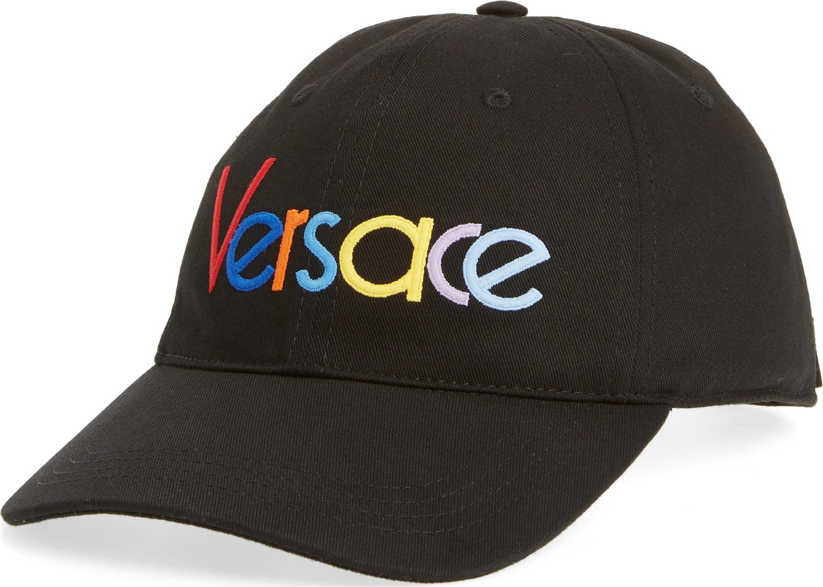 Versace First Line Rainbow Logo Baseball Cap