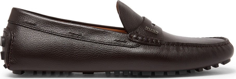 HUGO BOSS Full-Grain Leather Driving Shoes