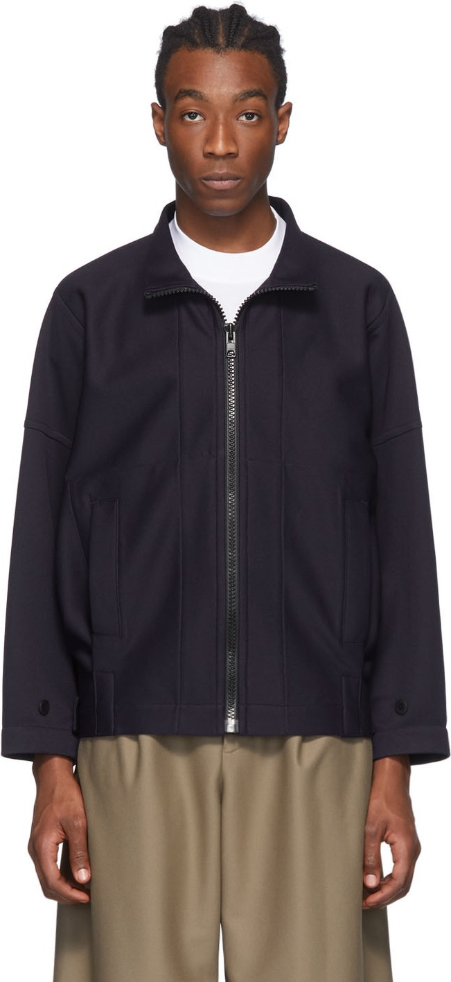 132 5. Issey Miyake Navy Composite Jacket