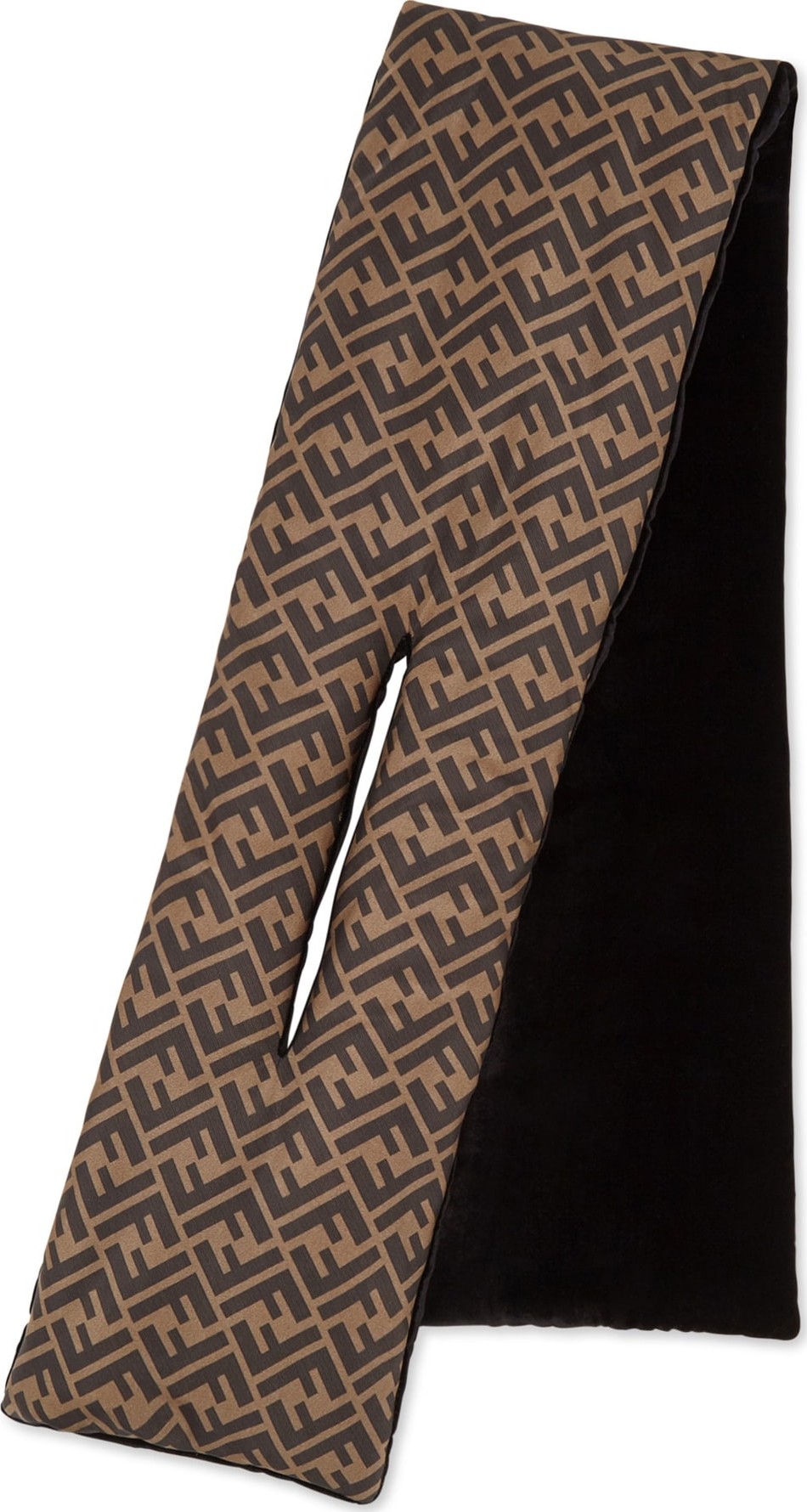 Fendi Logo Velvet Back Pull Through Scarf