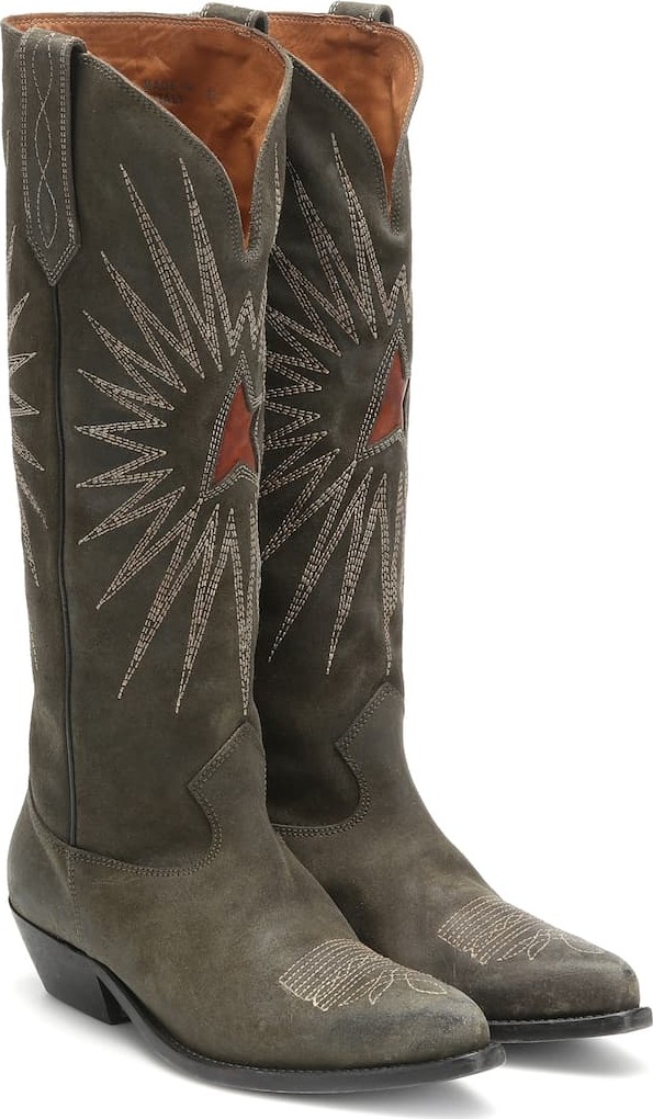 Golden Goose Deluxe Brand Wish Star suede knee-high boots