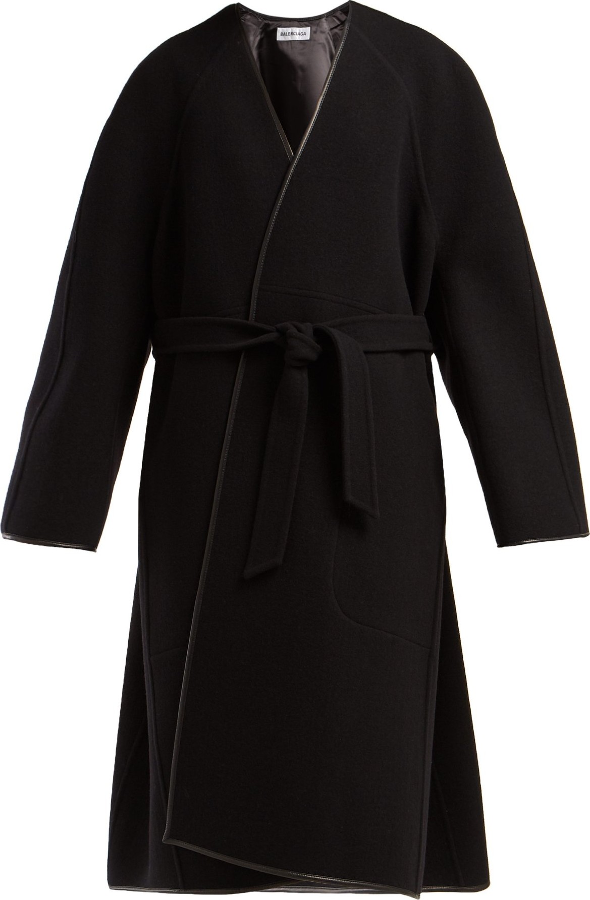 Balenciaga Belted wool cocoon coat