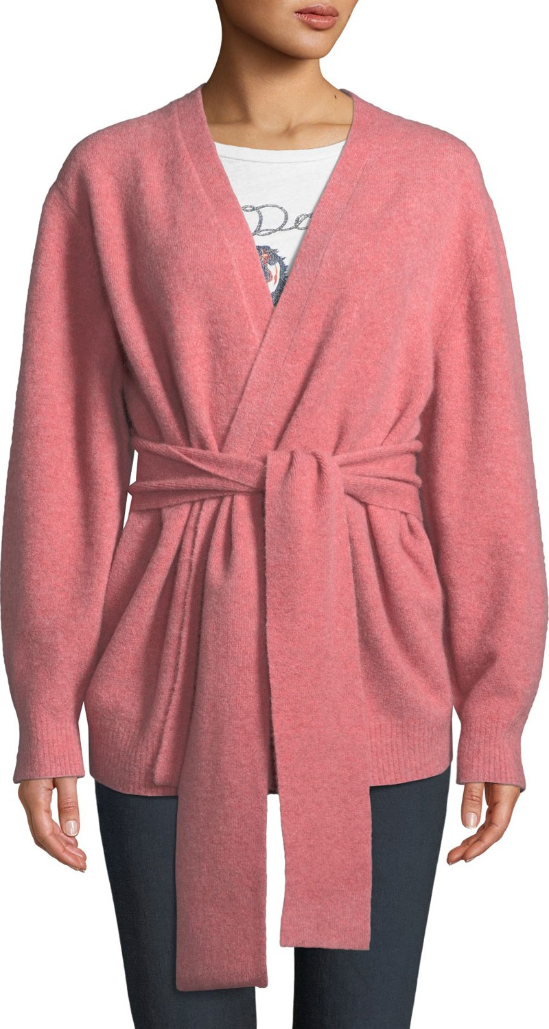 Veronica Beard Estella Open-Front Wool-Blend Cardigan