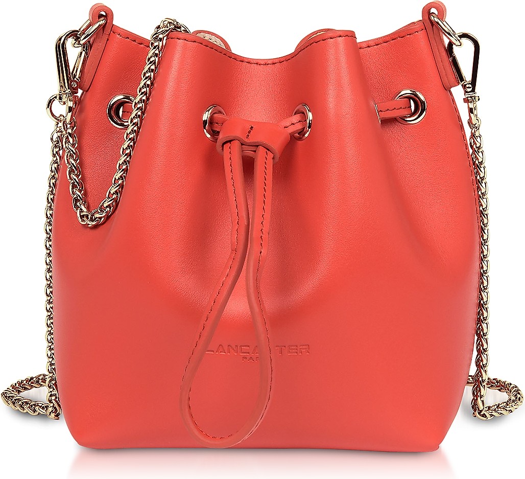 Lancaster Treasure and Annae Leather Mini Bucket Bag
