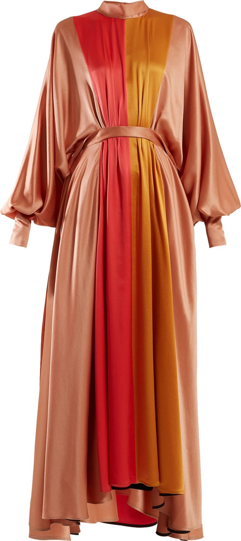 Roksanda Samia panelled satin maxi dress