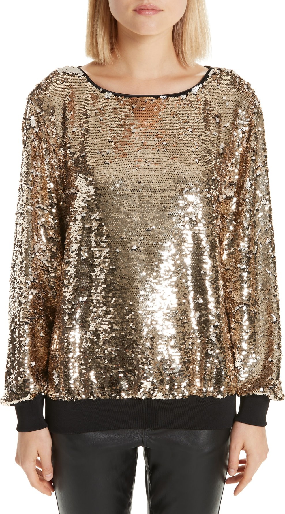 Lafayette 148 New York Nessa Sequin Blouse