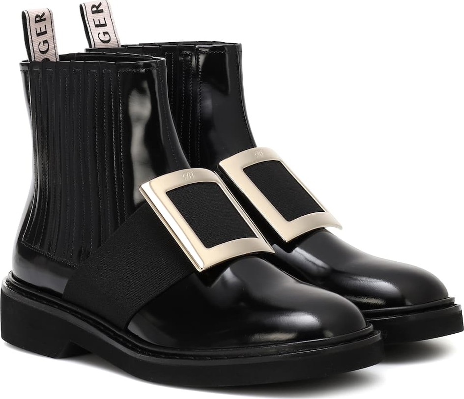 Roger Vivier Chelsea Viv' leather ankle boots