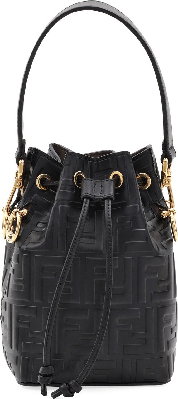 Fendi FF Calf Mon Tresor Bucket Bag