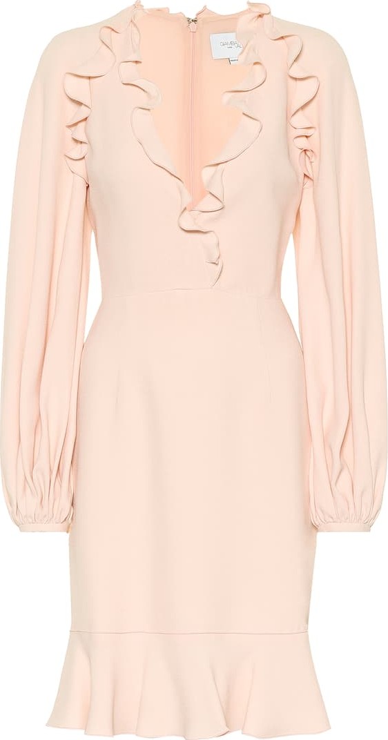 Giambattista Valli Ruffled crêpe mini dress
