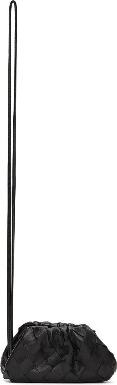 Bottega Veneta Black Mini Coin Purse Clutch