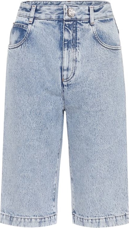 Alessandra Rich Denim Bermuda shorts