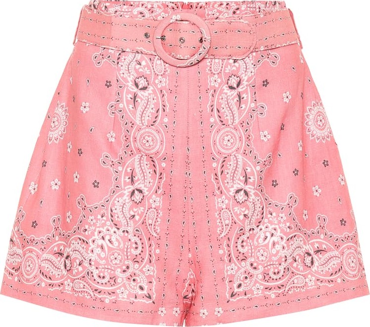 Zimmermann Heathers paisley linen shorts