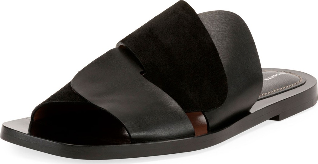 Proenza Schouler Woven Flat Slide Sandals