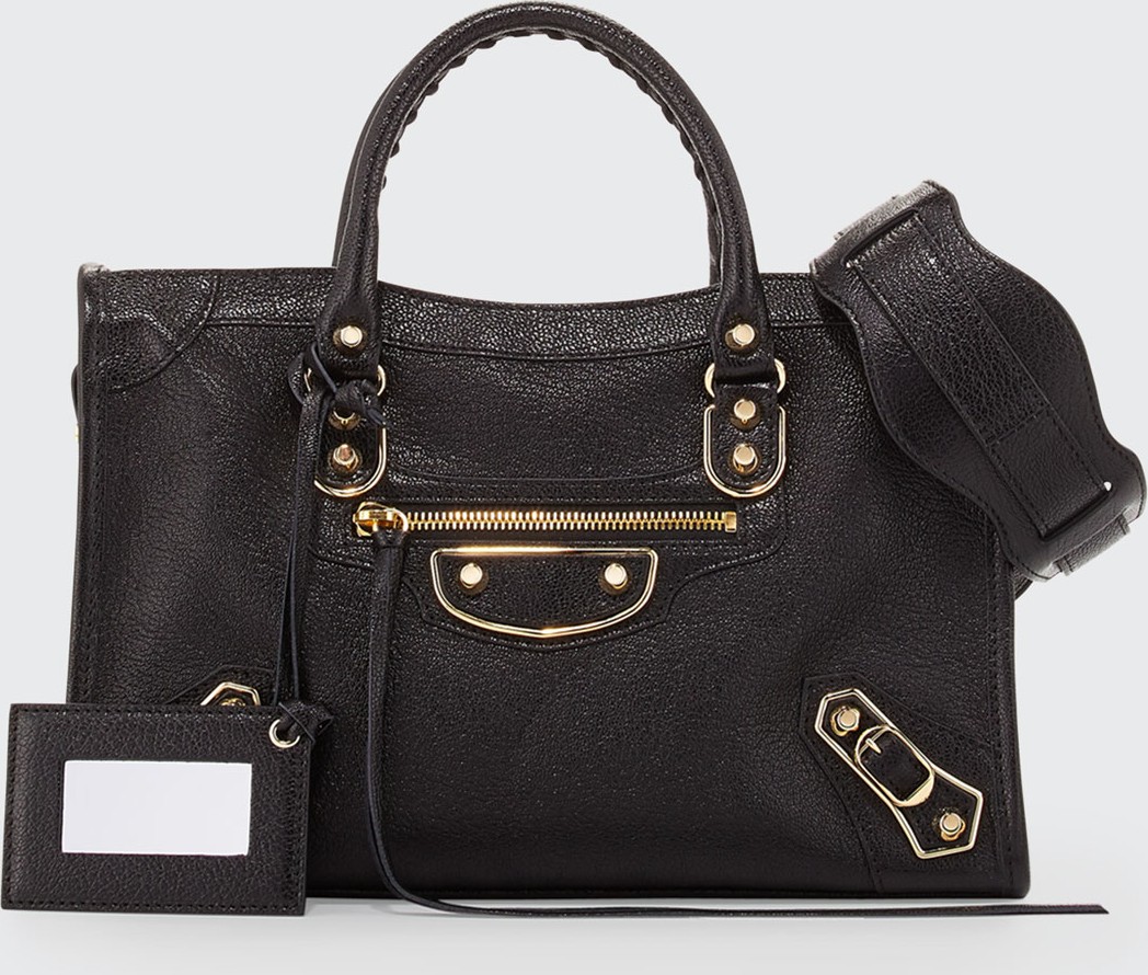 Balenciaga Metallic Edge City AJ Satchel Bag