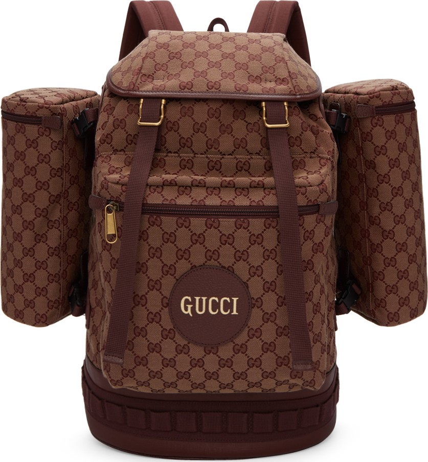 Gucci Burgundy Large GG Backpack