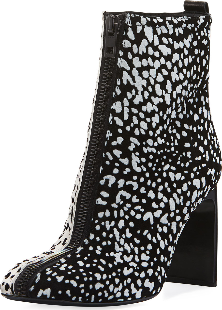 Rag & Bone Ellis Cheetah-Flocked Suede Bootie