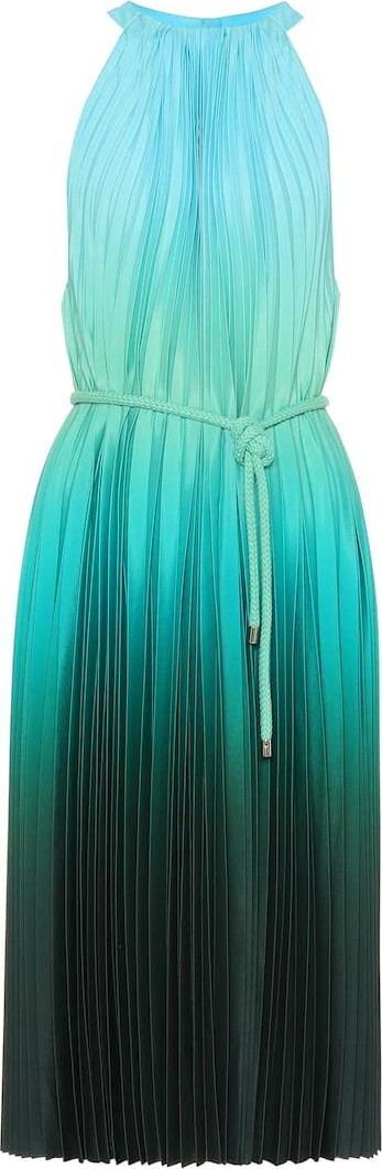 Max Mara Fuxia pleated crêpe dress