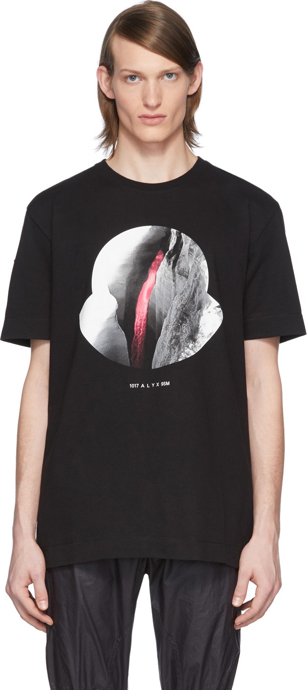 Moncler Genius 6 Moncler 1017 ALYX 9SM Black Girocollo T-Shirt