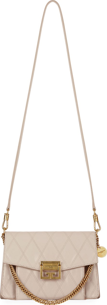 Givenchy GV3 Small Quilted Leather Crossbody Bag