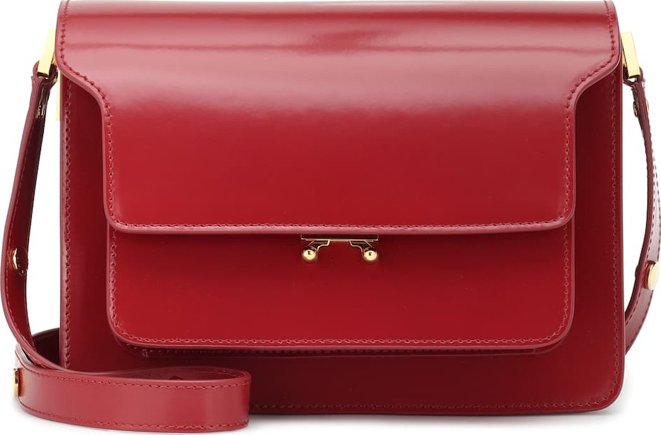 Marni Trunk leather shoulder bag