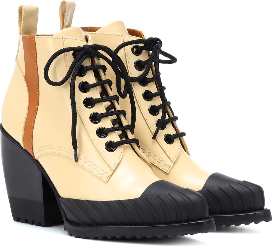 Chloe Rylee leather lace-up boots