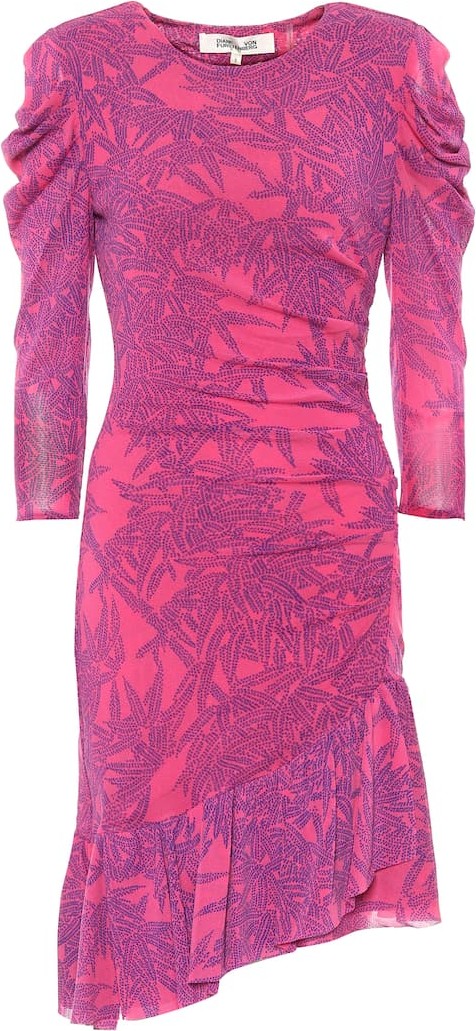 DIANE von FURSTENBERG Lila floral mesh minidress